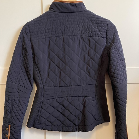 Zara navy quilted jacket - Picture 2 of 7